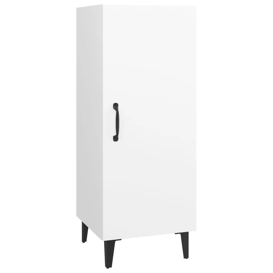 Buffet Blanc 34,5x34x90 cm Bois d'ingénierie - 2