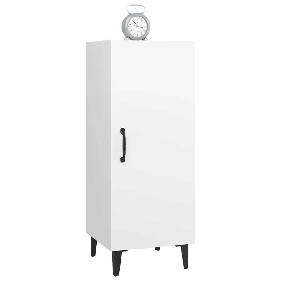 Buffet Blanc 34,5x34x90 cm Bois d'ingénierie - 5
