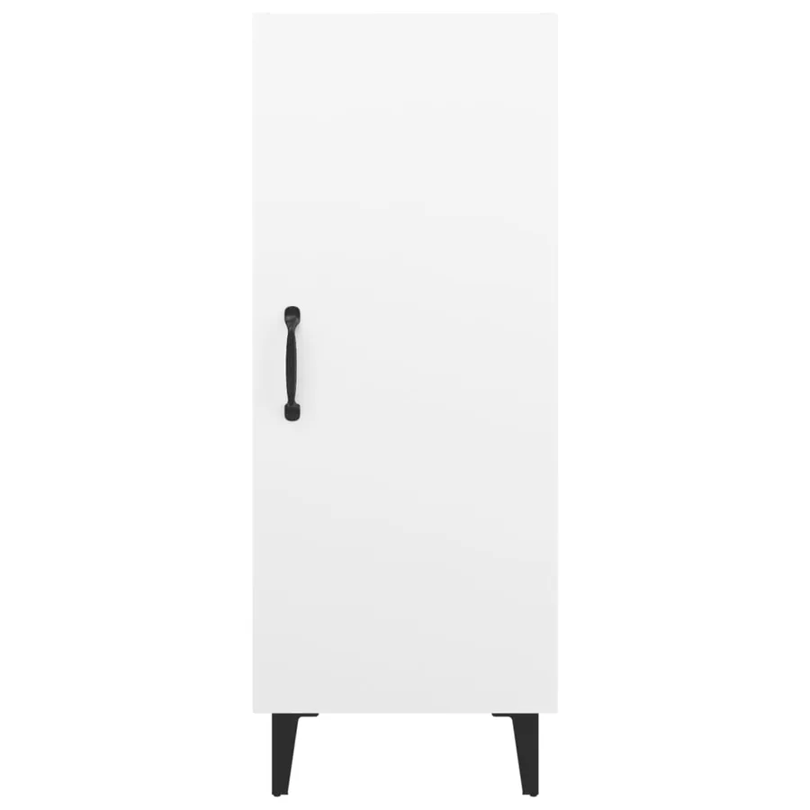 Buffet Blanc 34,5x34x90 cm Bois d'ingénierie - 6
