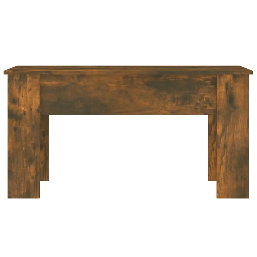 Table basse Chêne fumé 101x49x52 cm Bois d'ingénierie - 6