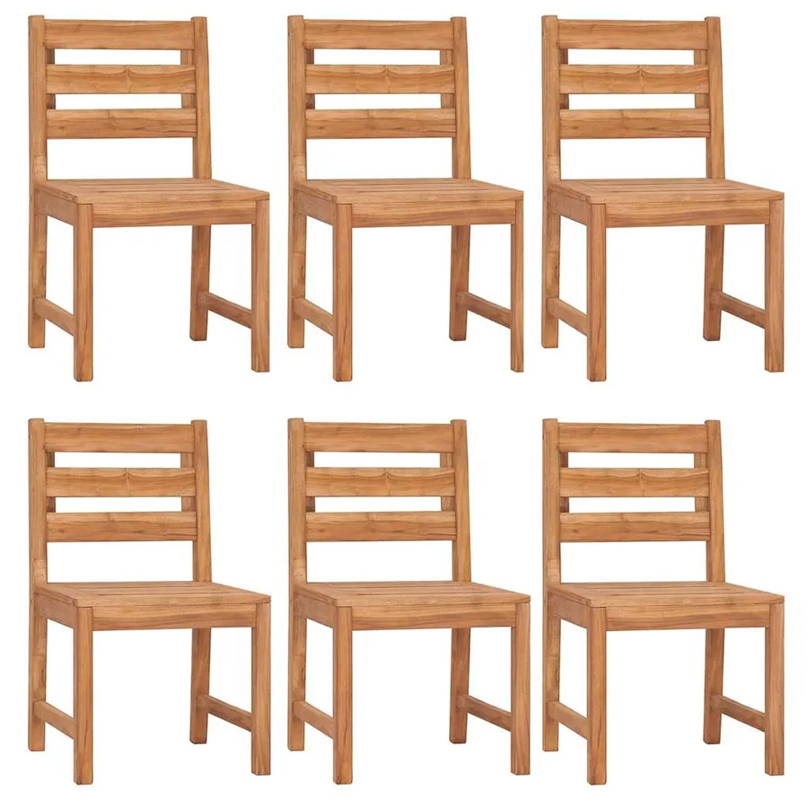 Ensemble à manger de jardin 7 pcs Bois de teck solide - 4