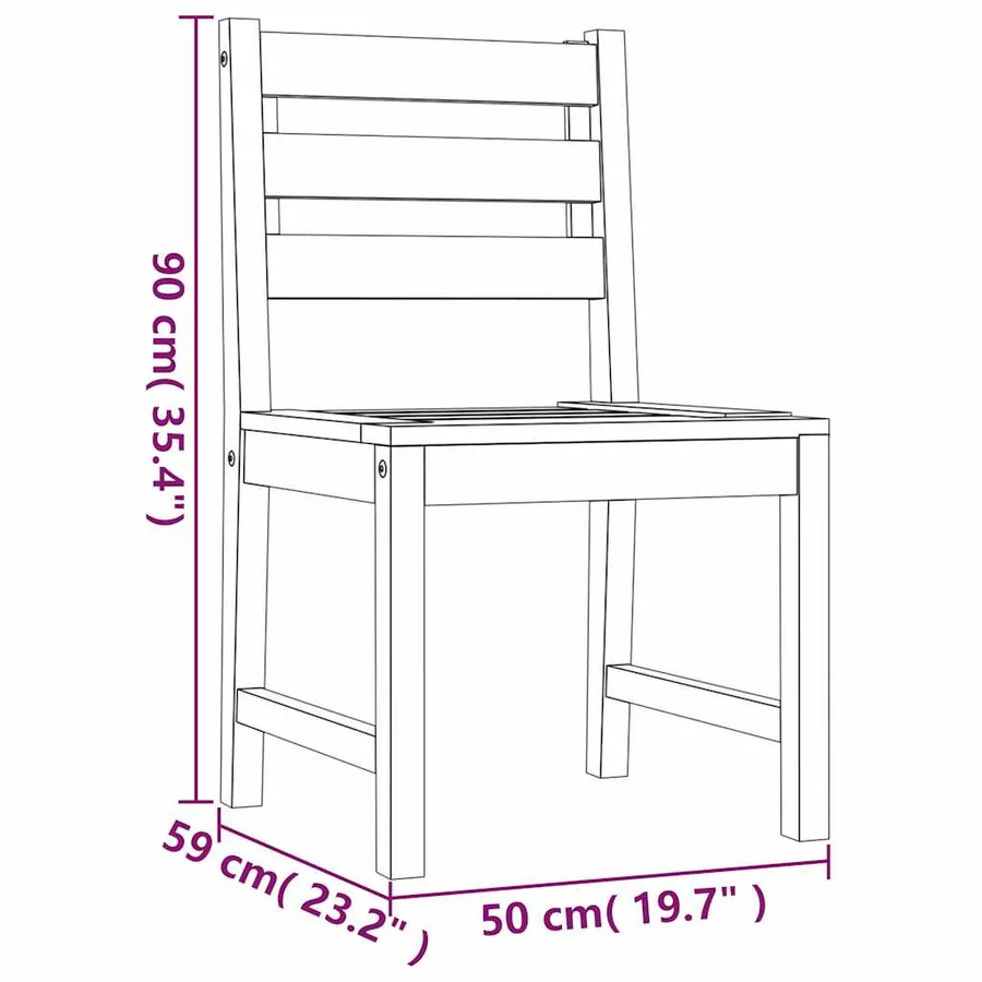 Ensemble à manger de jardin 7 pcs Bois de teck solide - 9