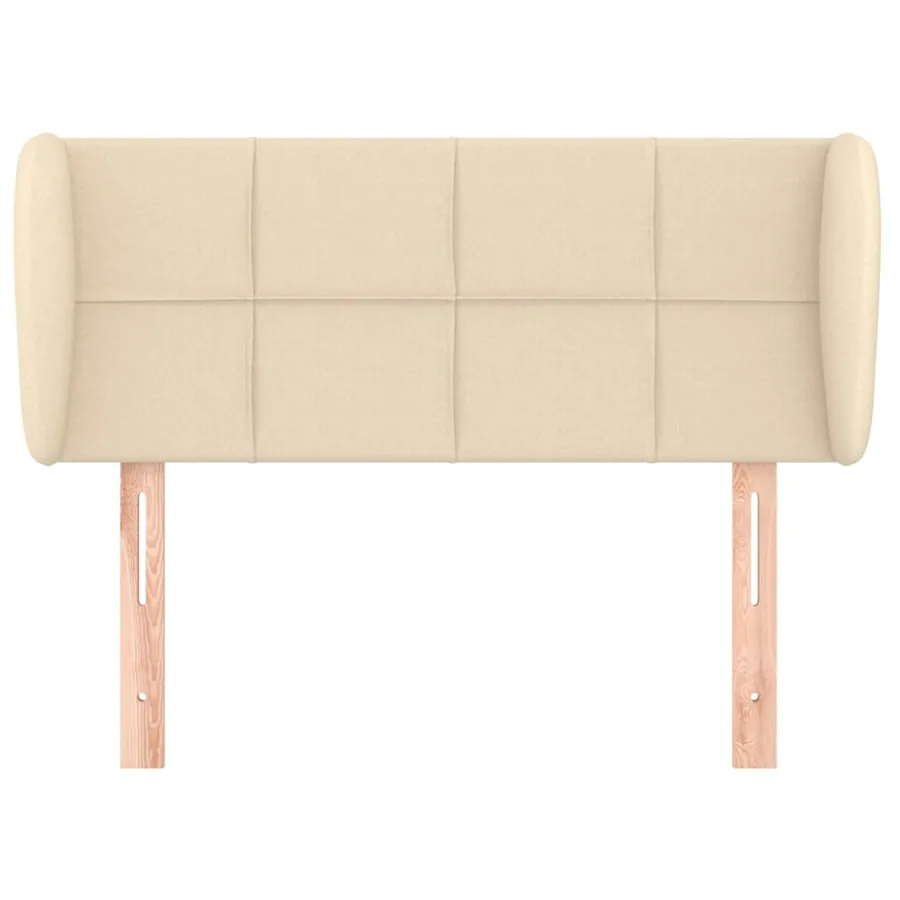 Tête de lit avec oreilles Crème 93x23x78/88 cm Tissu - 3