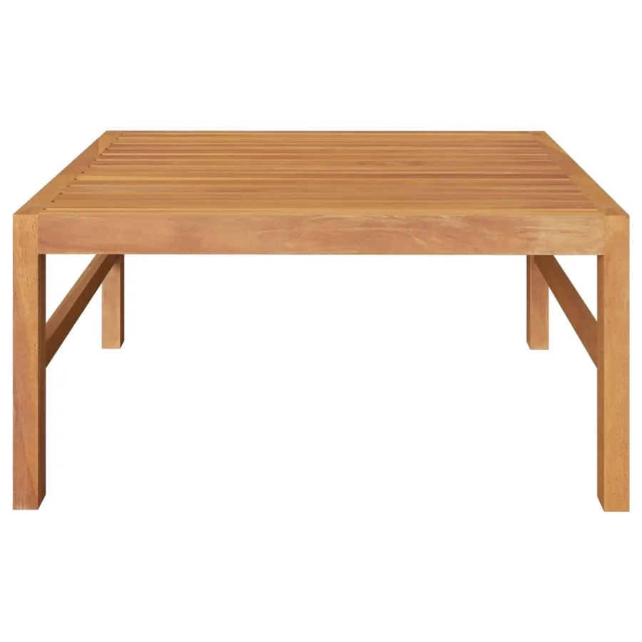Salon de jardin 2 pcs avec coussins crème Bois de teck - 5