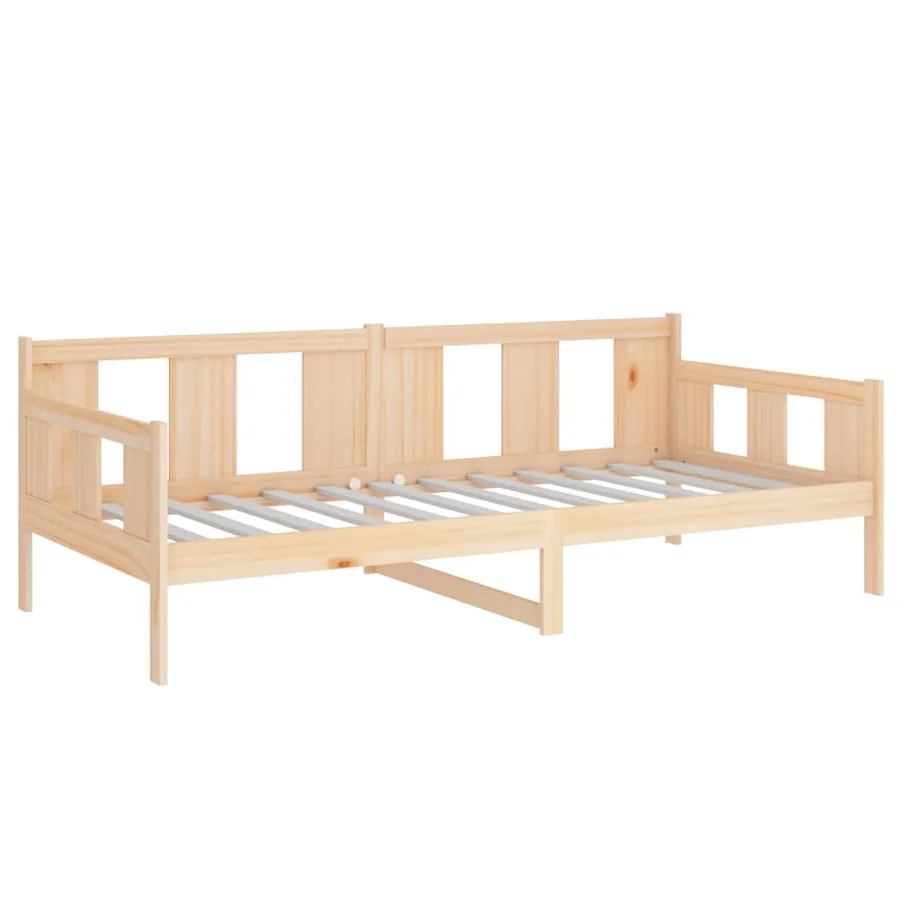 Lit de jour sans matelas bois de pin massif 80x200 cm - 6