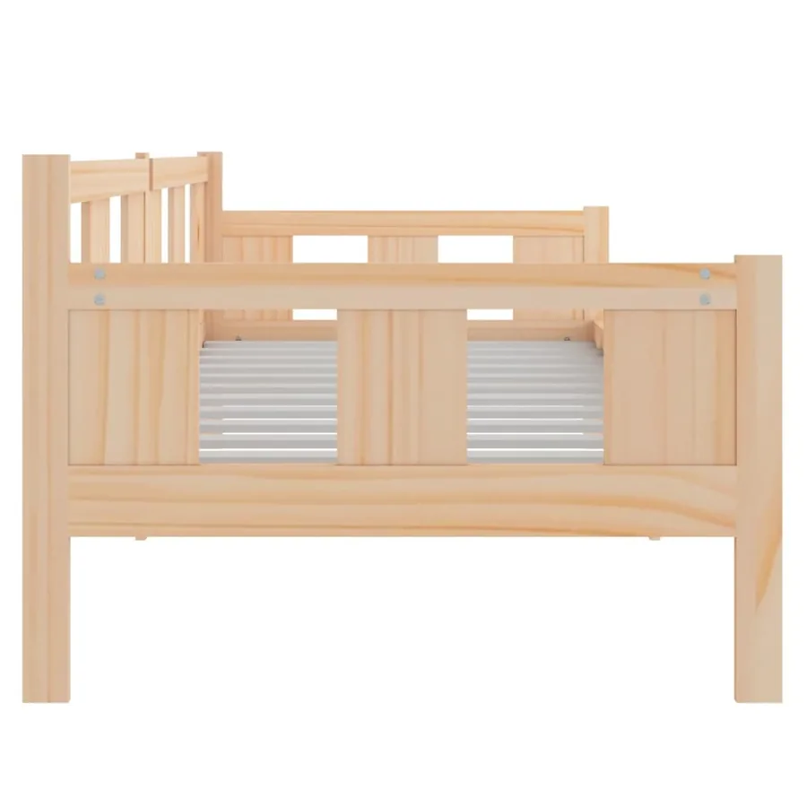 Lit de jour sans matelas bois de pin massif 80x200 cm - 8