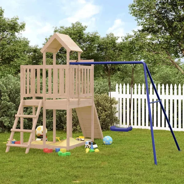 Aire de jeux d'extérieur bois de pin massif