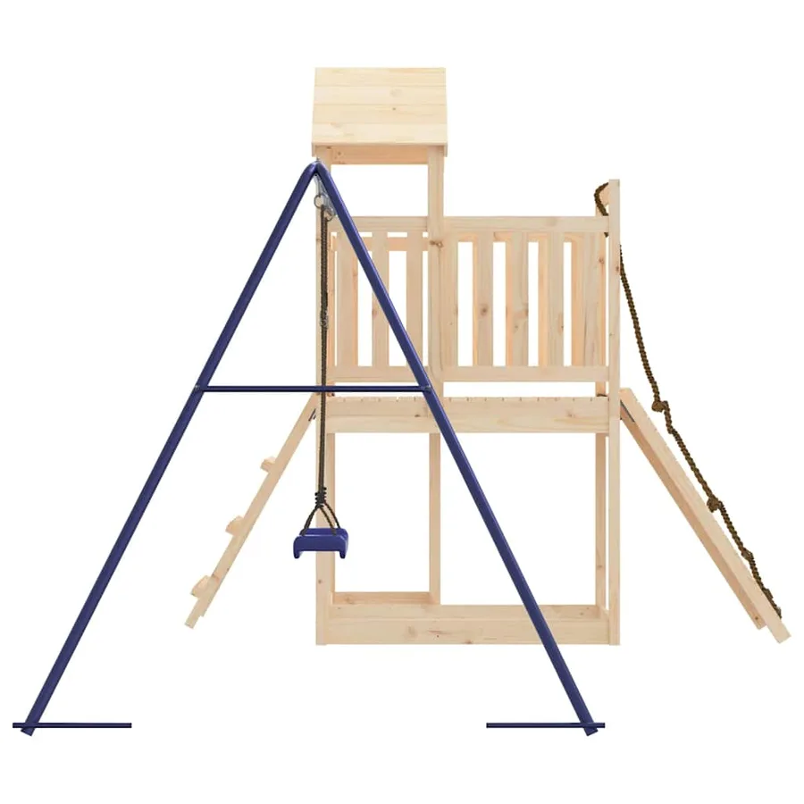 Aire de jeux d'extérieur bois de pin massif - 6