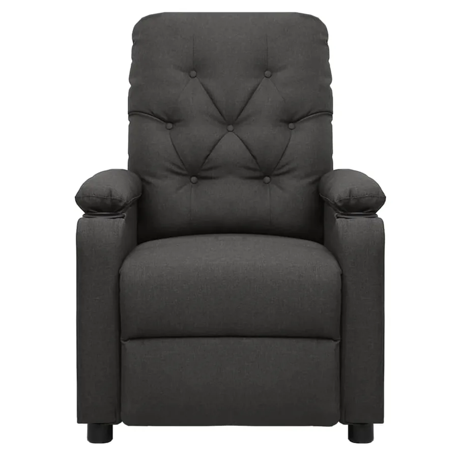 Fauteuil inclinable électrique Gris foncé Tissu - 3