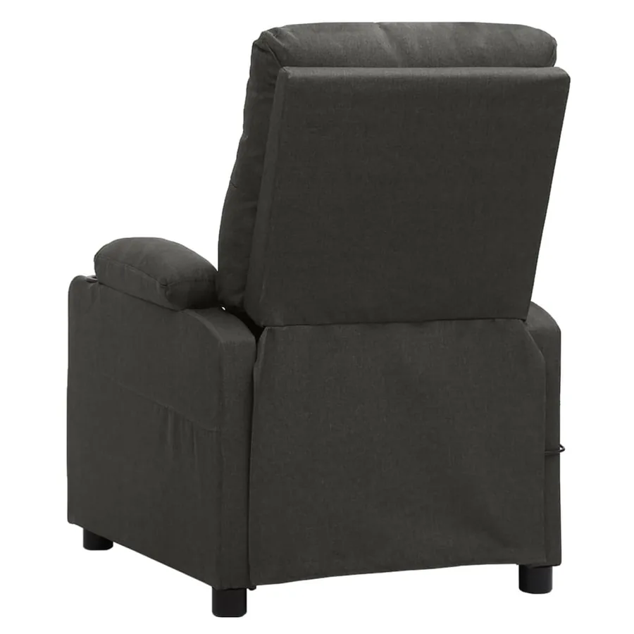 Fauteuil inclinable électrique Gris foncé Tissu - 5