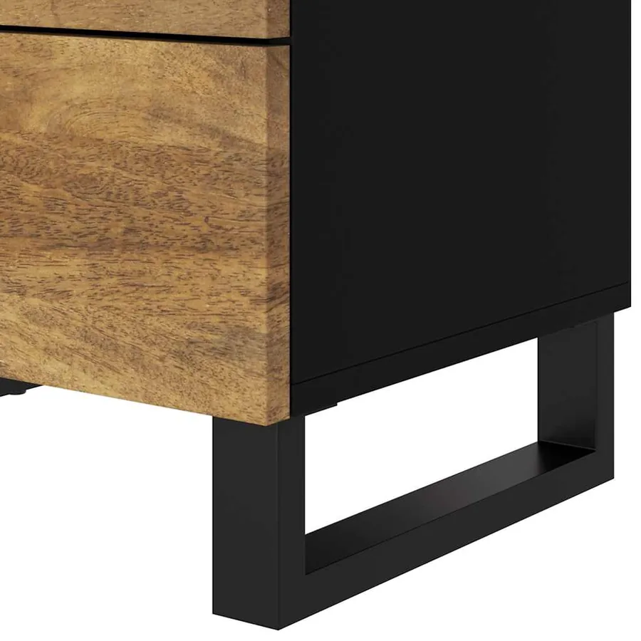 Table de chevet 50x33x62 cm Bois de manguier et d'ingénierie - 7