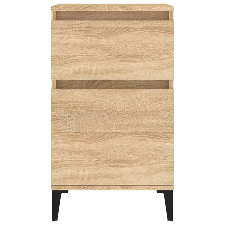 Tables de chevet 2 pcs chêne sonoma 40x35x70 cm - 6