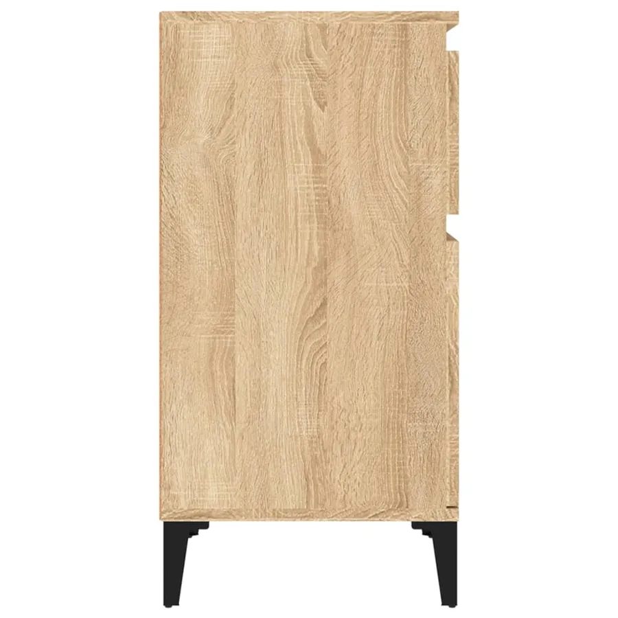 Tables de chevet 2 pcs chêne sonoma 40x35x70 cm - 7