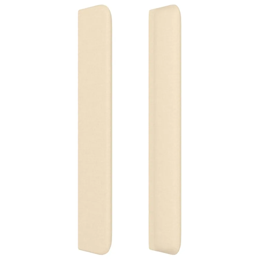 Tête de lit avec oreilles Crème 93x16x118/128 cm Tissu - 4