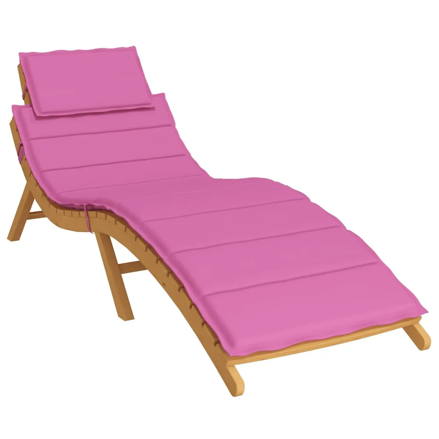 Coussin de chaise longue rose tissu oxford - 3