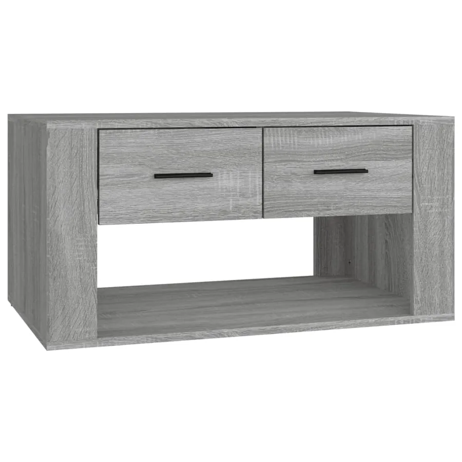 Table basse Sonoma gris 80x50x40 cm Bois d'ingénierie - 2