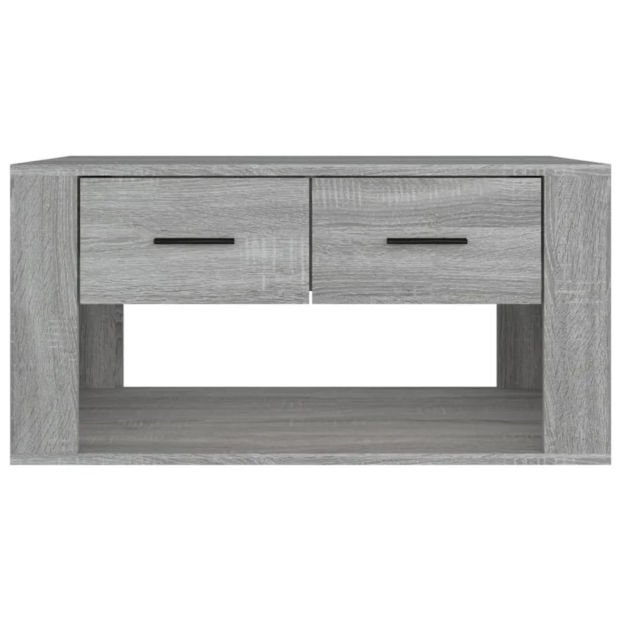 Table basse Sonoma gris 80x50x40 cm Bois d'ingénierie - 6
