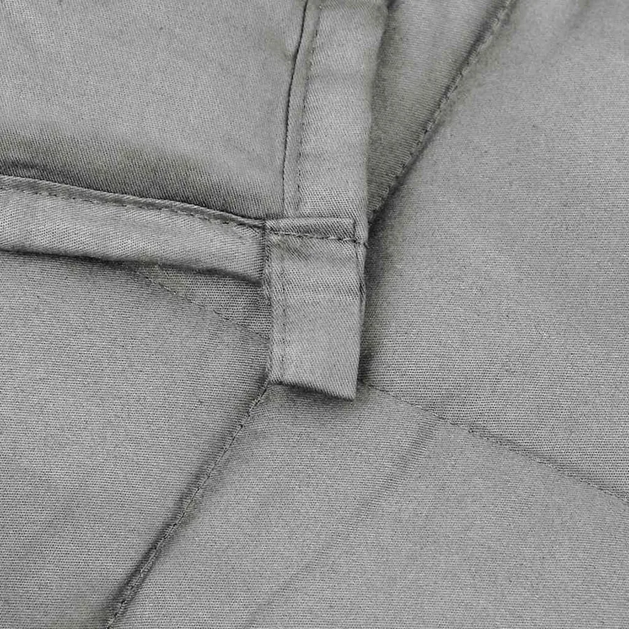 Couverture lestée Gris 200x200 cm 9 kg Tissu - 5