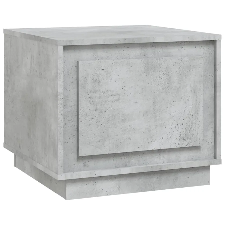Table basse gris béton 51x50x44 cm bois d'ingénierie - 2