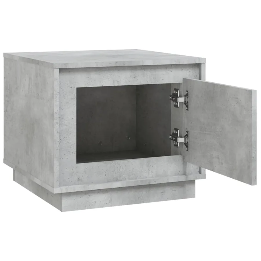 Table basse gris béton 51x50x44 cm bois d'ingénierie - 6