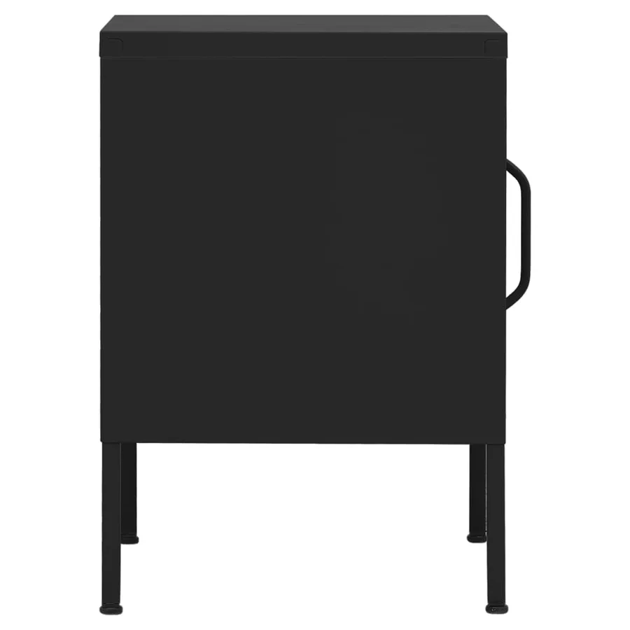 Table de chevet Noir 35x35x51 cm Acier - 6