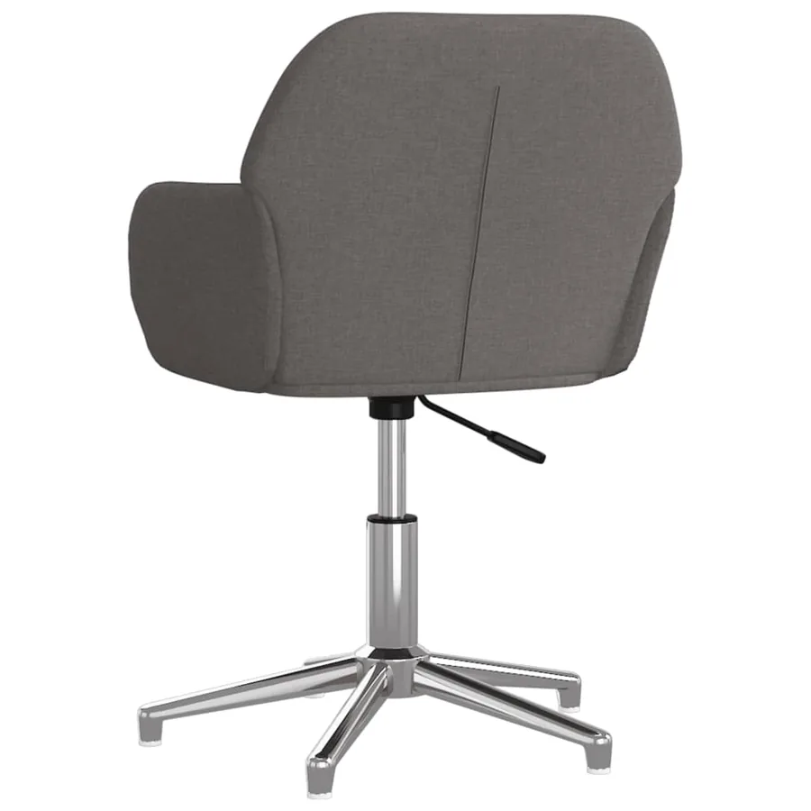 Chaises pivotantes à manger lot de 2 Gris foncé Tissu - 6