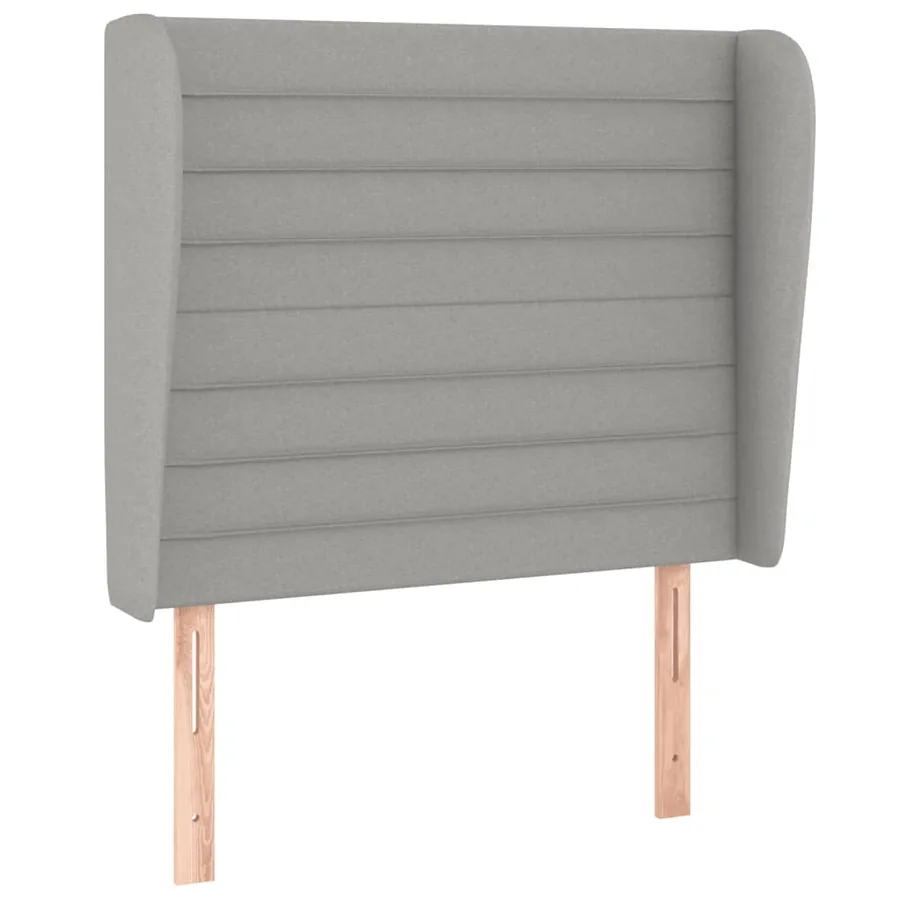 Sommier à lattes de lit avec matelas Gris clair 100x200cm Tissu - 6