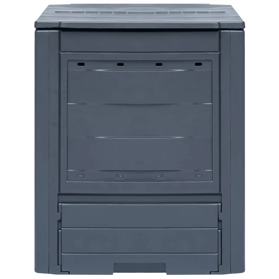 Bac à compost de jardin Gris 60x60x73 cm 260 L - 2