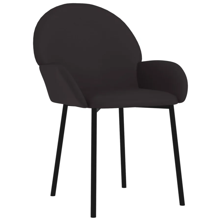 Chaises à manger lot de 2 noir similicuir - 3