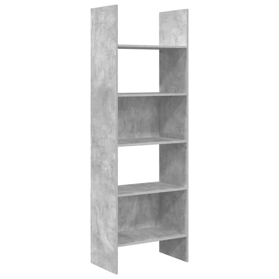 Bibliothèque Gris béton 60x35x180 cm Bois d’ingénierie - 2