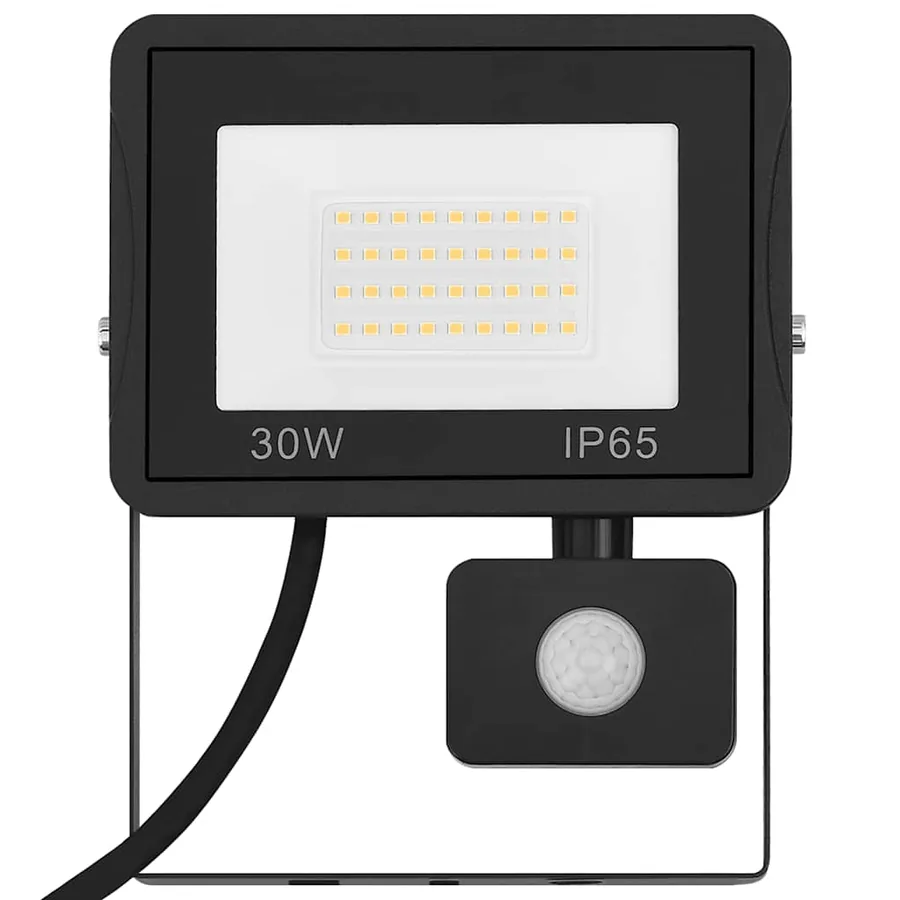 Projecteur à LED avec capteur 30 W Blanc chaud - 5