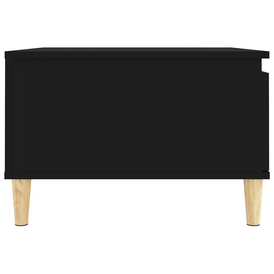 Table basse noir 55x55x36,5 cm bois d'ingénierie - 8