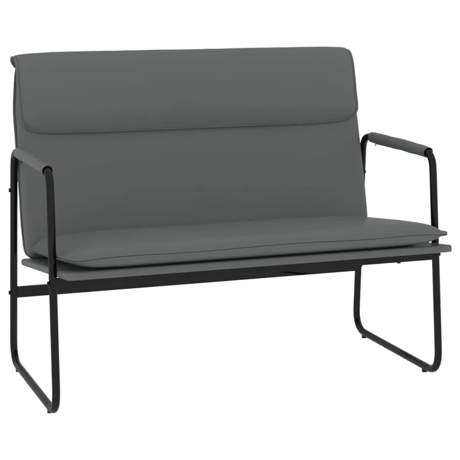 Banc Gris 100x64x80 cm Similicuir - 2