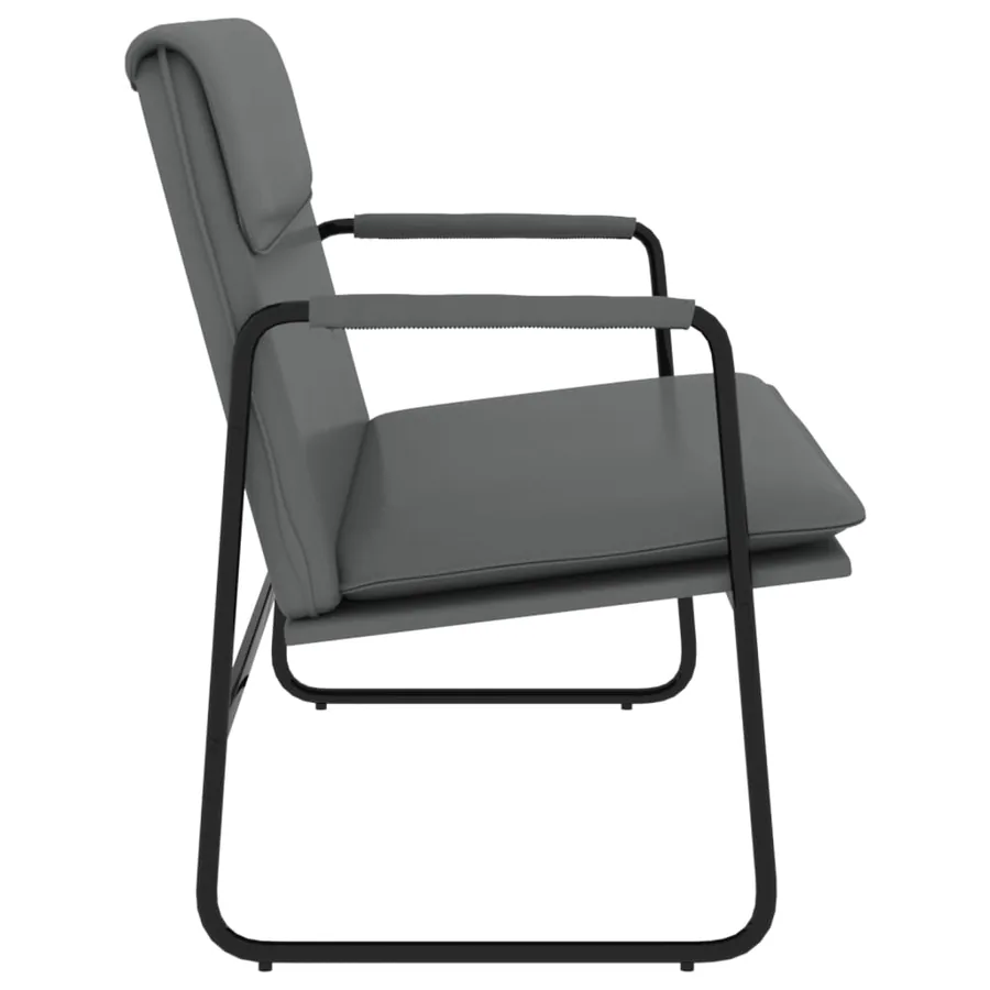 Banc Gris 100x64x80 cm Similicuir - 4
