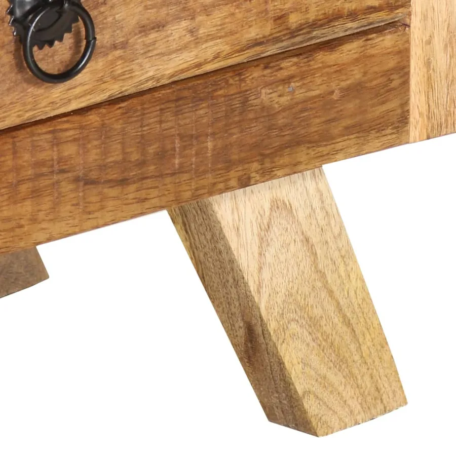 Meuble TV 110x30x40 cm Bois massif de manguier - 6
