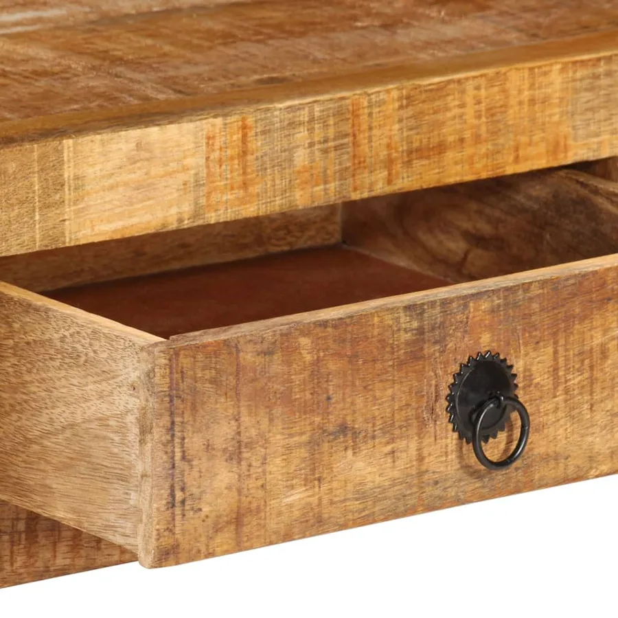 Meuble TV 110x30x40 cm Bois massif de manguier - 8