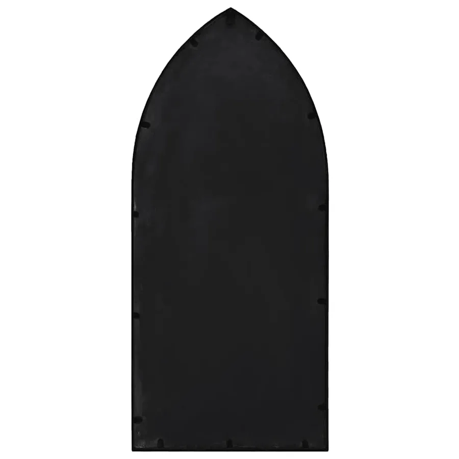 Miroir de jardin Noir 70x30 cm Fer pour utilisation extérieure - 4