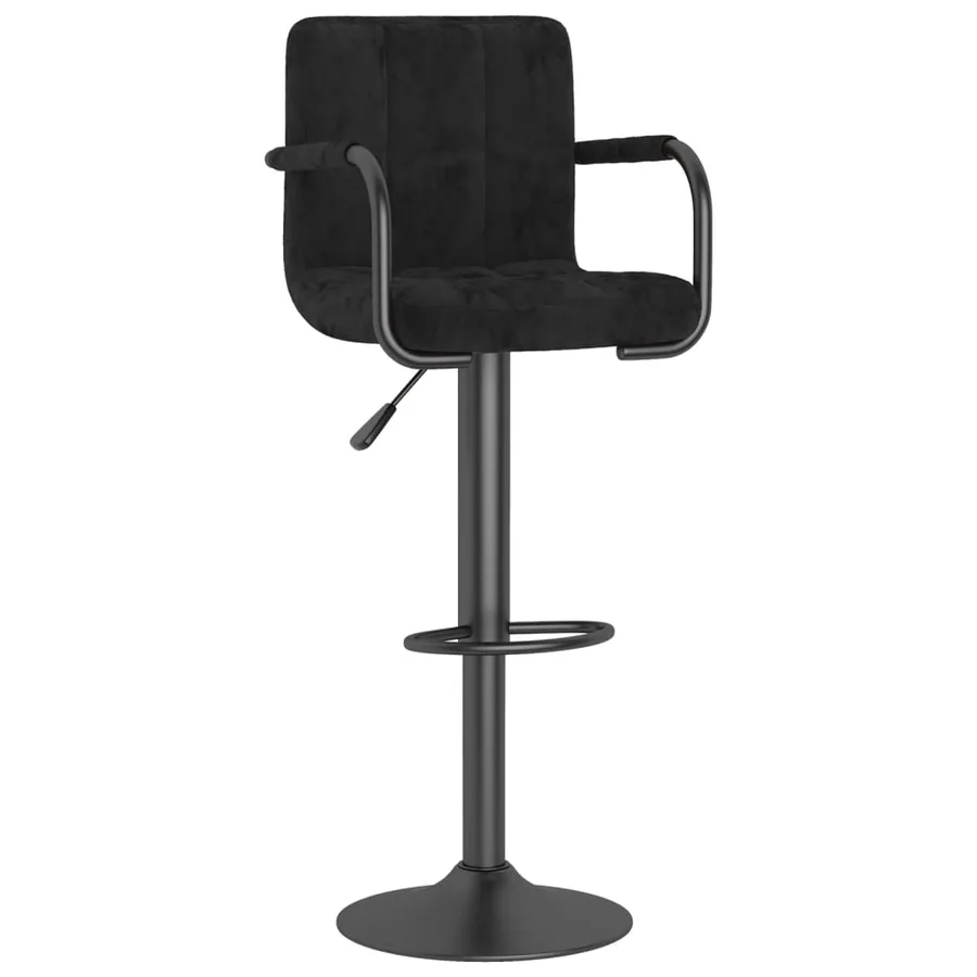 Tabouret de bar Noir Velours - 2