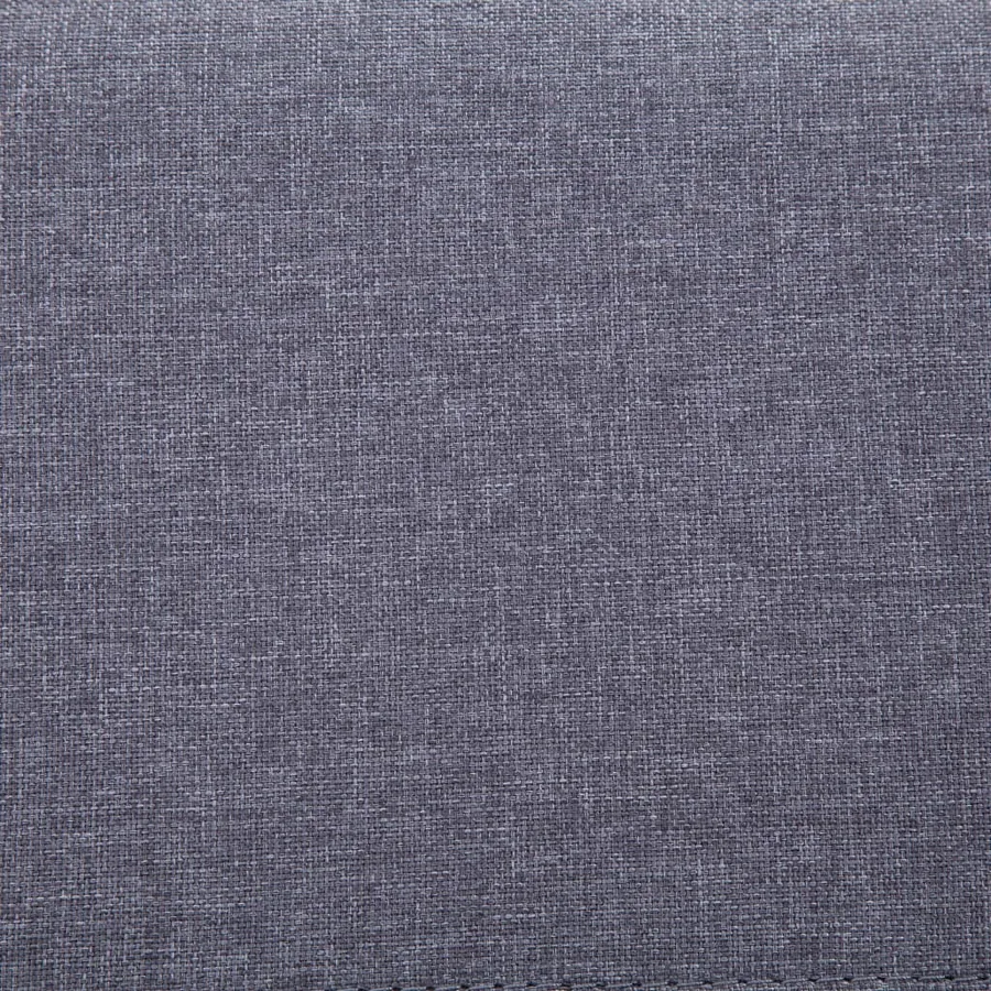 Banc avec compartiment de rangement 116 cm Gris clair Polyester - 8