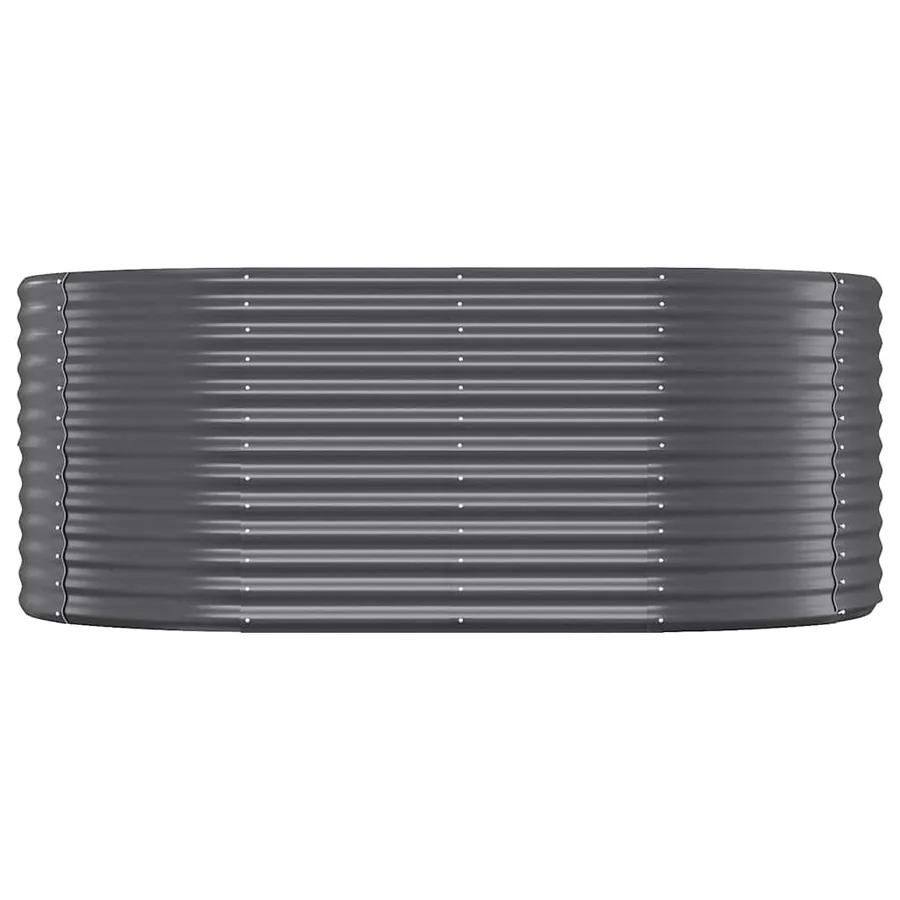 Lit surélevé de jardin Acier galvanisé Anthracite - 3