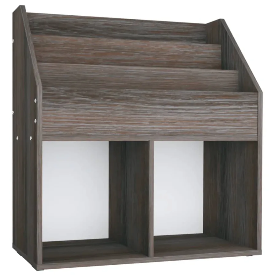 Porte-revue pour enfants Gris et chêne sonoma Bois d’ingénierie - 2