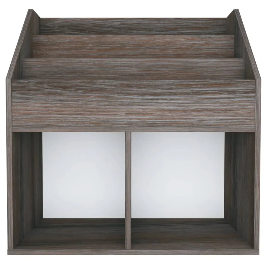 Porte-revue pour enfants Gris et chêne sonoma Bois d’ingénierie - 4