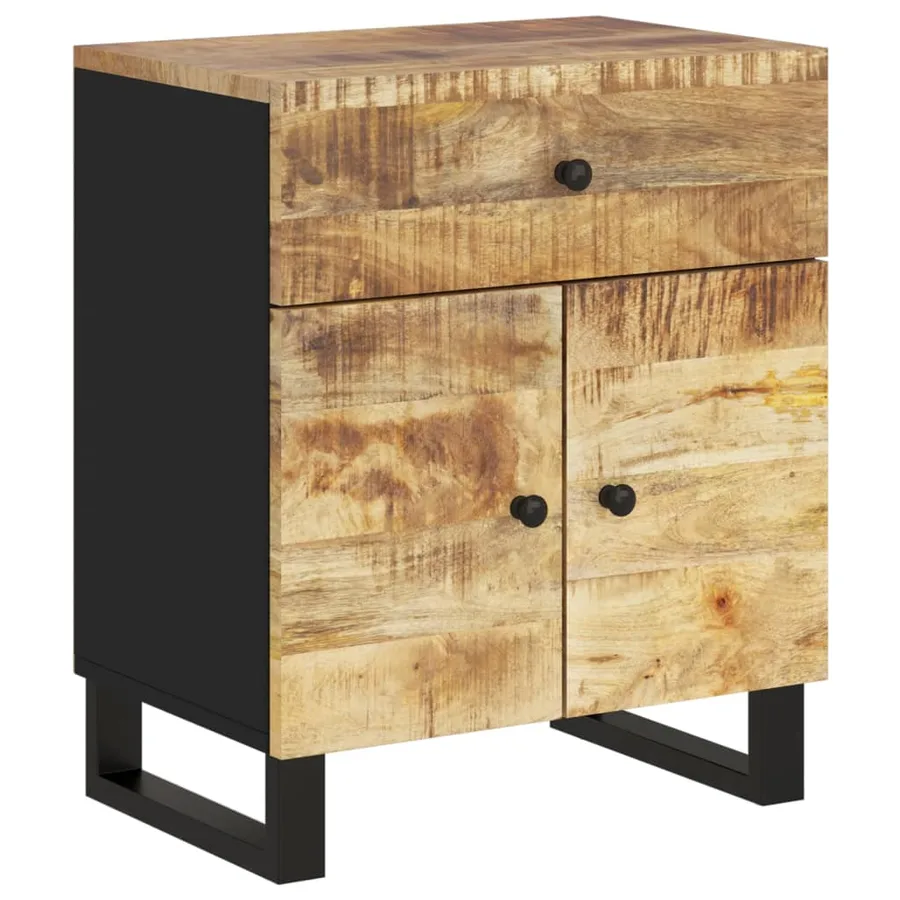 Table de chevet 50x33x60 cm Bois de manguier et d'ingénierie - 10