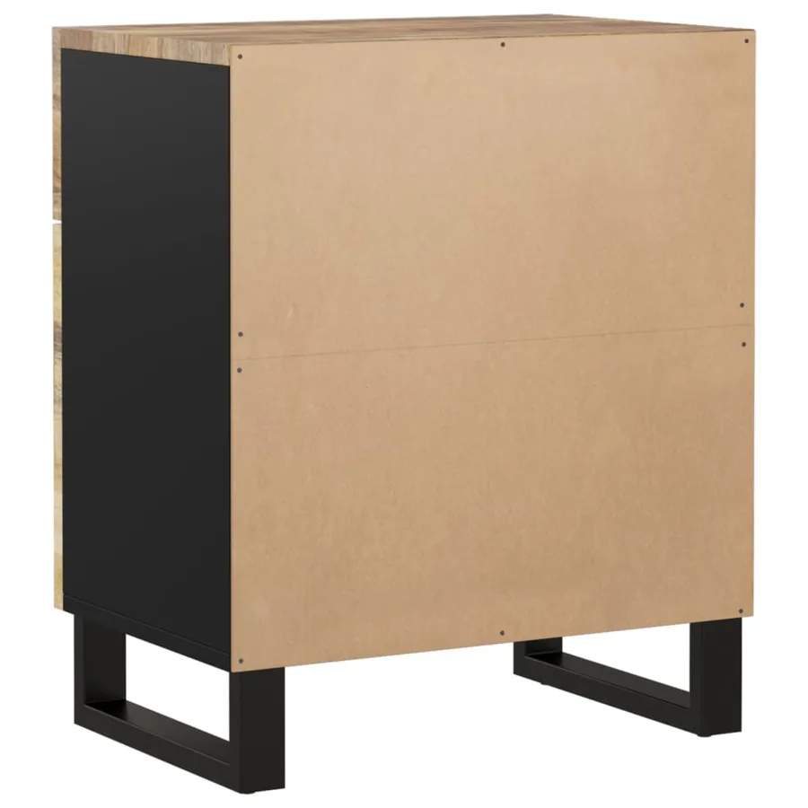 Table de chevet 50x33x60 cm Bois de manguier et d'ingénierie - 5