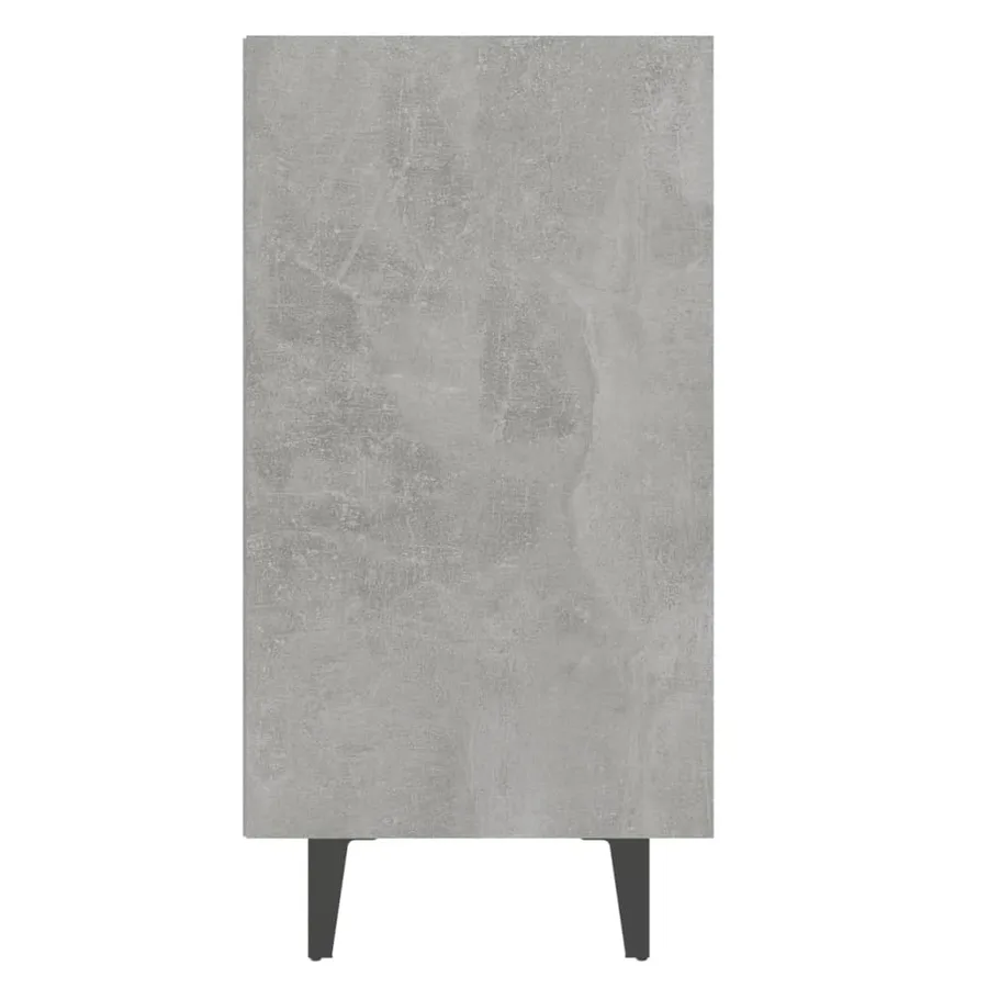 Buffet gris béton 103,5x35x70 cm bois d'ingénierie - 5