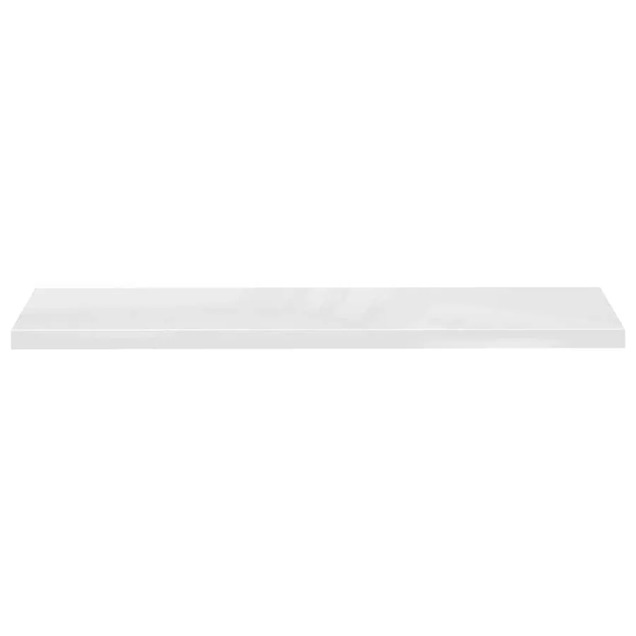 Étagère murale flottante 4pcs Blanc brillant 120x23,5x3,8cm MDF - 6