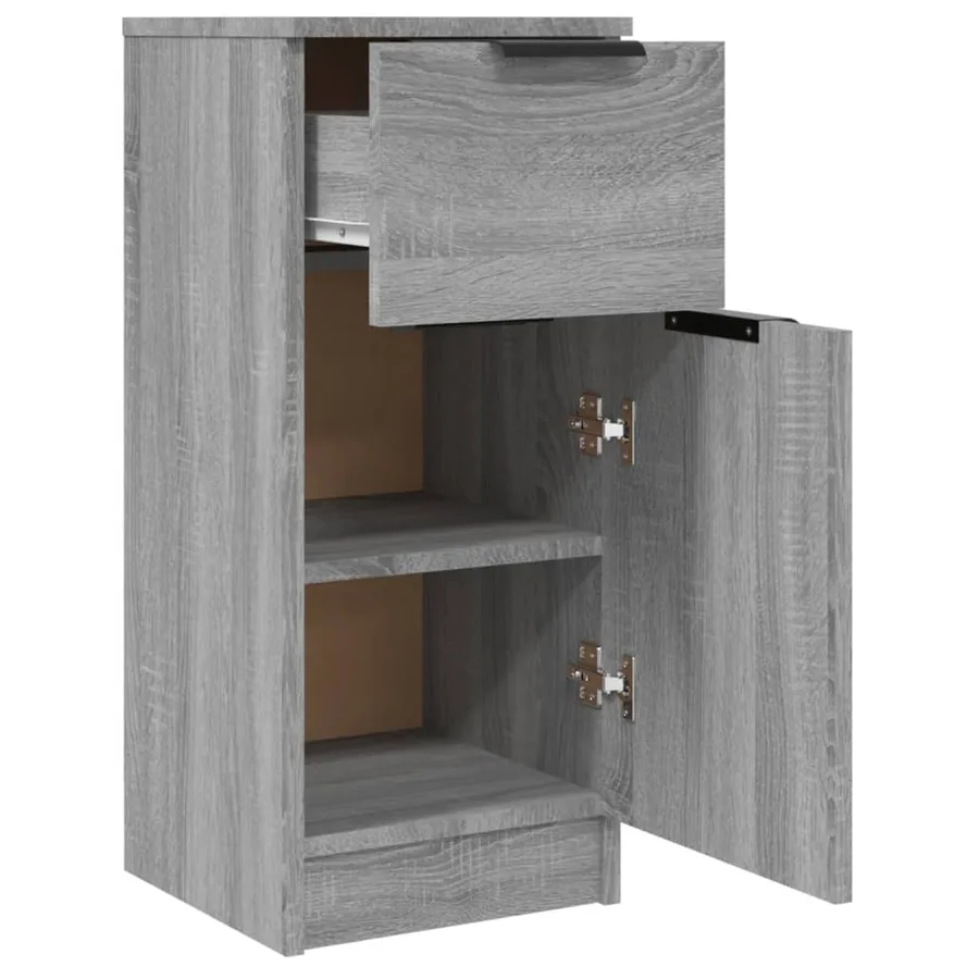 Buffet Sonoma gris 30x30x70 cm Bois d'ingénierie - 5