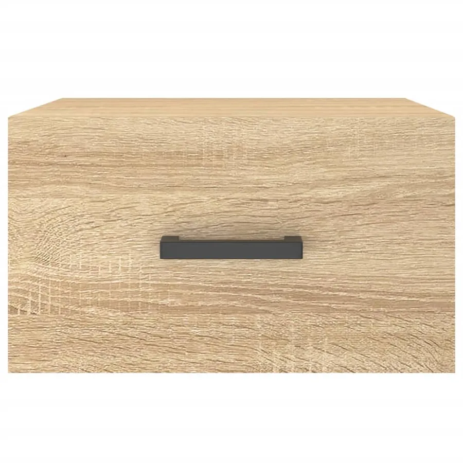 Table de chevet murale chêne sonoma 35x35x20 cm - 5