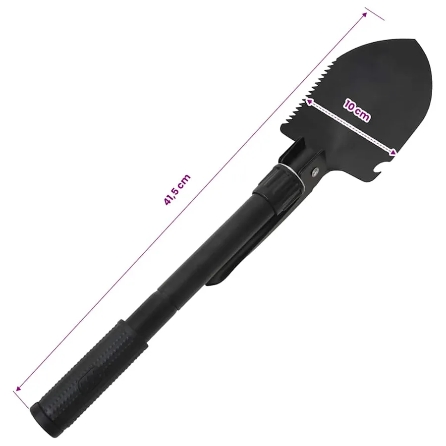 Pelle pliable Acier au carbone Noir - 8