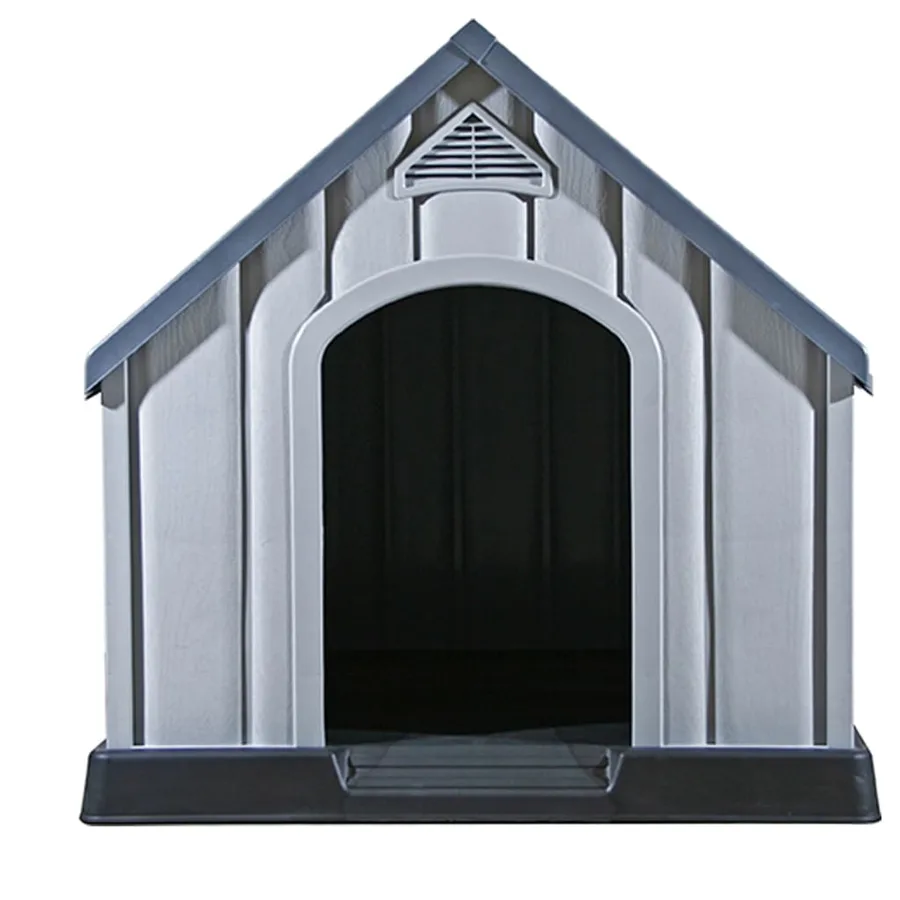 Niche pour chiens Gris 92x87x91 cm Plastique - 4